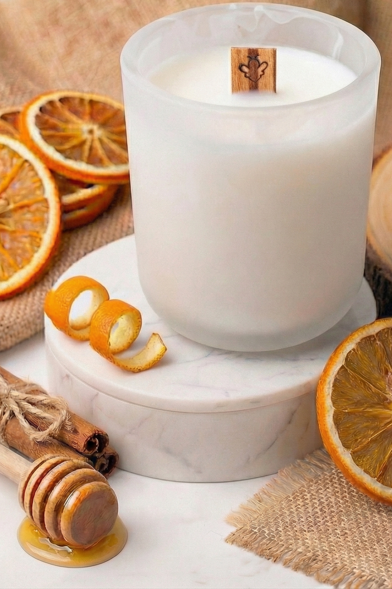 Handmade beeswax candles for a non-toxic home.