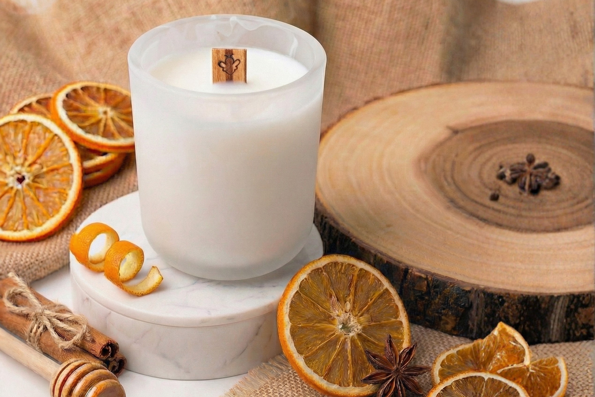 Handmade beeswax candles for a non-toxic home.