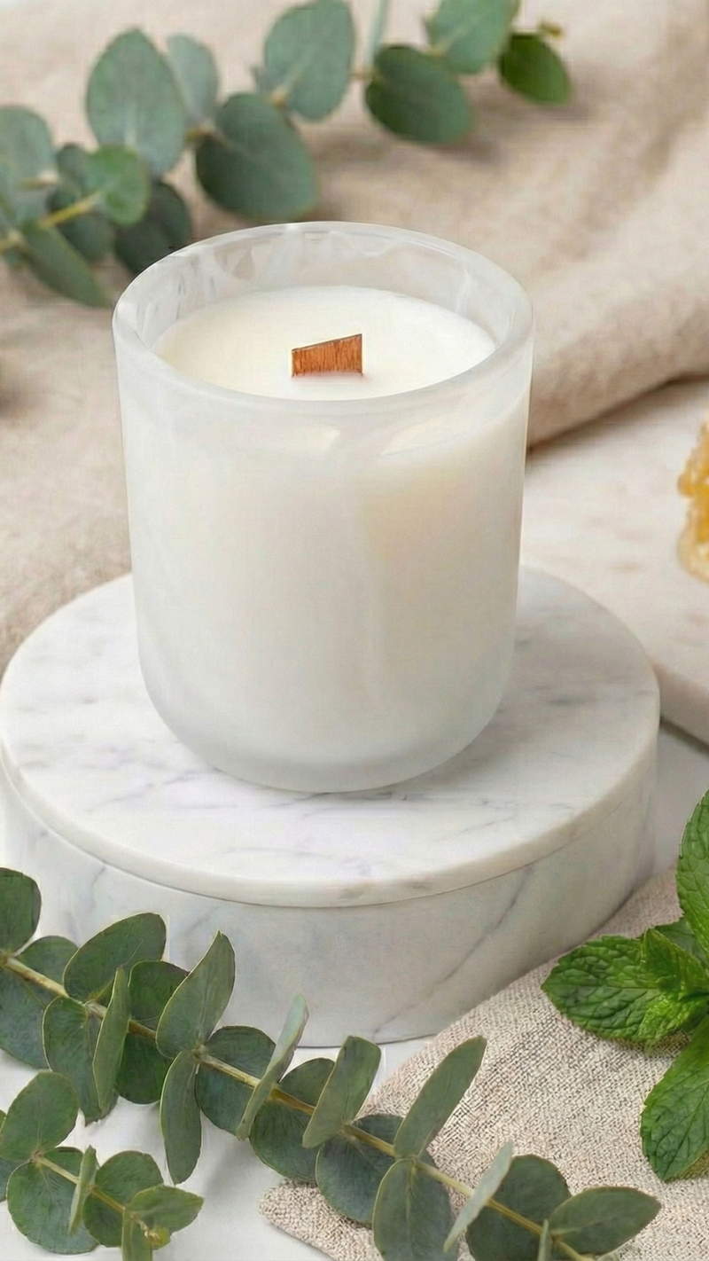 Handmade beeswax candles for a non-toxic home.